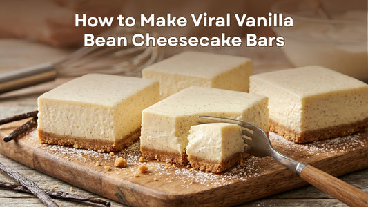 Delicious vanilla bean cheesecake squares with rich flavor and perfectly baked crust