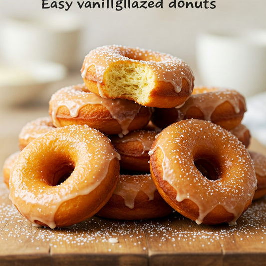 Easy Vanilla-Glazed Donuts – A Sweet Homemade Treat