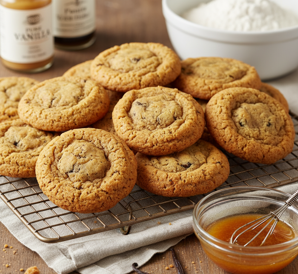 Brown Butter Vanilla Cookies – Deep, Nutty, Aromatic Cookies that Show Off the Flavor of Real Vanilla Beans