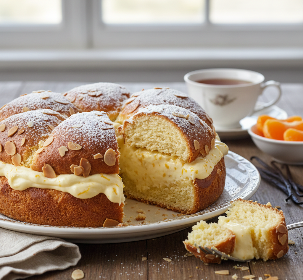 Vanilla and Orange Cream Brioche Cake: A Zesty Gourmet Masterpiece