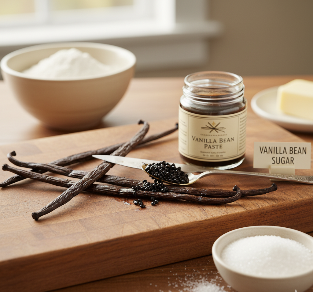 Top 3 Vanilla Bean Recipes for Cakes, Cupcakes, and Ice Cream. Best Simple Vanilla Desserts