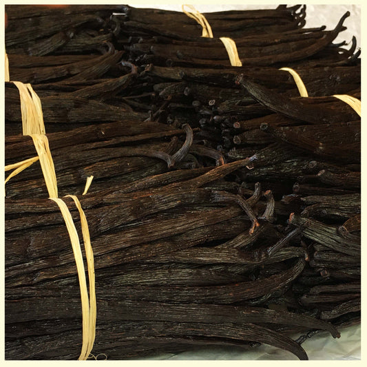 50 whole vanilla beans Grade A premium bulk pods dark rich plump gourmet vanilla beans natural for baking desserts and extracts