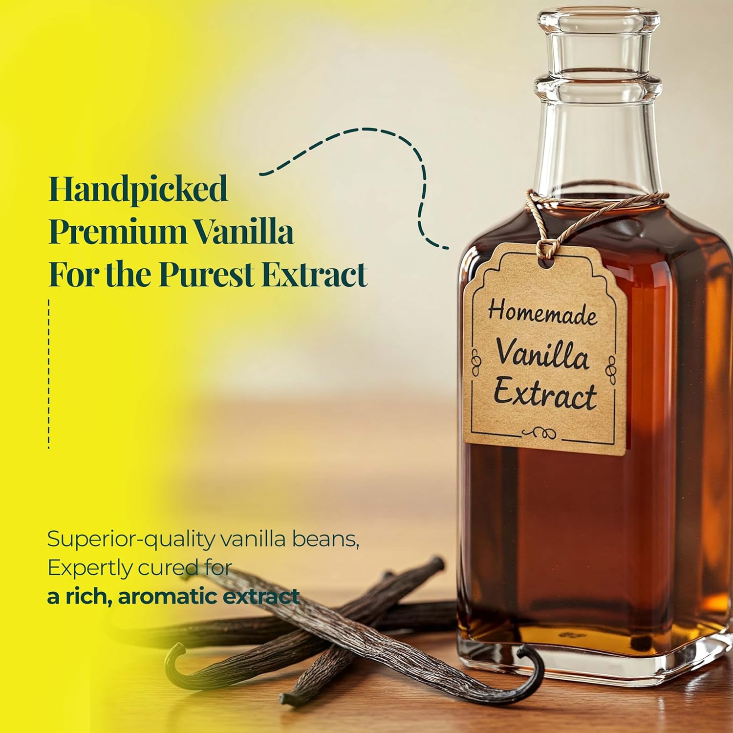 vanilla extract bottle with vanilla beans premium handpicked vanilla for pure extract rich aromatic homemade vanilla extract